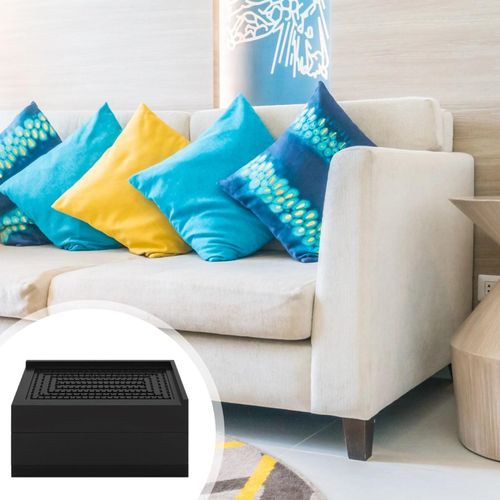 Homaisson Rectangle Bed Risers, 3 Inch Heavy Duty Adjustable Furniture Risers, 4 Pcs Furniture Raise Blocks, Furniture Legs Lifters for Bed, Desk, Sofa and Table