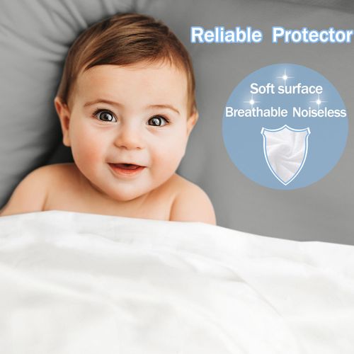 California King Premium Waterproof Mattress Protector, Soft Breathable Mattress Pad, Noiseless Bed Cover - Stretch to 21" Fitted Deep Pocket Mattress Protection - Dark Grey
