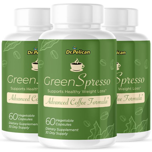 GreenSpresso- Keto & Weight Support- 3 Bottles- 180 Capsules
