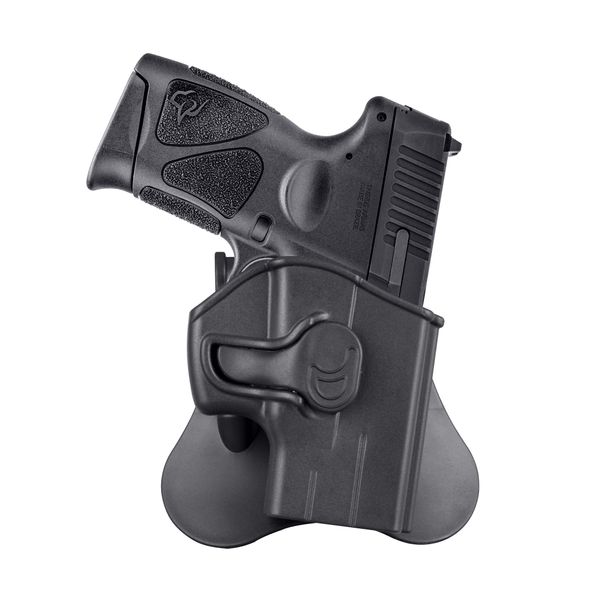 G3C 9MM Holster for Taurus G3/G2C/G3C/G2 PT111/PT132/PT138/PT140, Taurus TX22, Open Carry G3 Holster, Tactical G2C Gun Holster, 360° Adjustable OWB Paddle - Right Handed