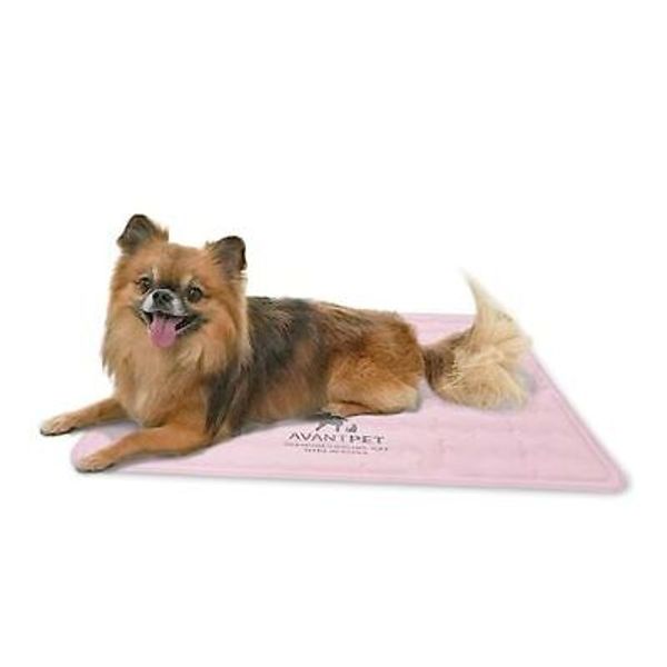 Cool Gel Reversible Comfortable Pet Cooling mat for Cats and Dogs, Small Pink