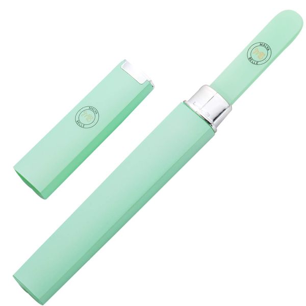 Malva Belle Best Crystal Glass Nail File – Long Lasting Double Sided Tempered Glass File – Professional Salon Manicure/Pedicure Filing Tool for Natural Nails - Pastel Green (2mm)