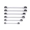 8-19mm Metric Flexible Ratcheting Wrench Combination Tool Set 6pcs