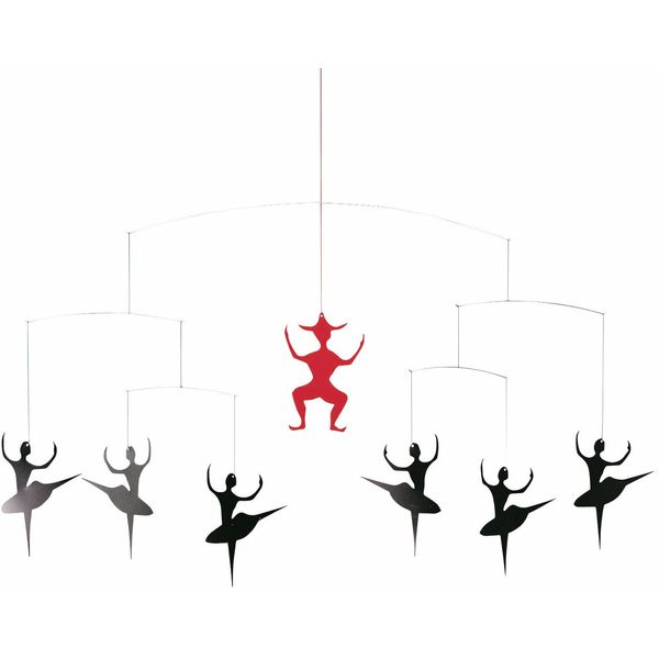 H.C. Andersen Ballet Hanging Nursery Mobile - 28 Inches - Quality Plastic - Handmade in Denmark by Flensted