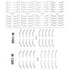 11 Sheets Lower Eyelash Pattern Temporary Tattoo Stickers Eye Makeup Waterproof