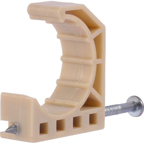 HoldRite 1 Inch Half S-Nail Clamp, 10 Pack, Pipe Support, PEX, Copper, CPVC, 193Z10