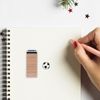 Soccer Rubber Stamp, 3/5 Inch Small Mini Stamp for Scrapbooking Card Making Planner