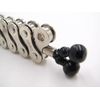 Bike Chain Key Chains Gourd-shaped with End Caps, Black