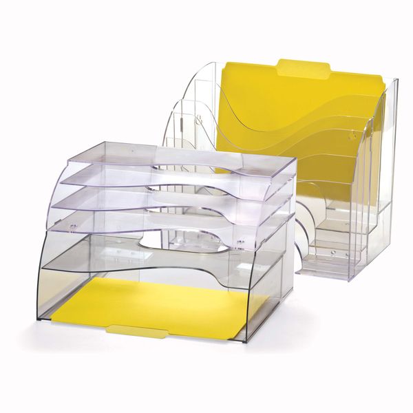 Officemate Two-Way Organizer, 5-Tier, Clear (22924)