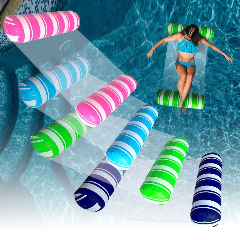 4 Pack Inflatable Pool Floats Adult Size Water Hammock,Pool Rafts ...