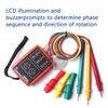 ATOPLEE 3 Phase Sequence Presence Rotation Tester Indicator Detector Meter with LED and Buzzer 60V~600V (3 Phase AC)