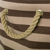 Bone Dry Pet Storage Collection Striped Paw Patch Bin, Large Round, Brown