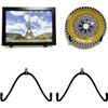 2 Pack Adjustable Plate Hangers,Wall Mount Plate Display Stands Holders, Black