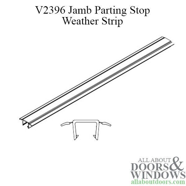 Marvin Jamb Parting Stop Weatherstrip For Patio Doors Marvin V2396 Weather Seal