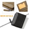 DOMIPHIE Mens Leather Wallet, black, Minimal