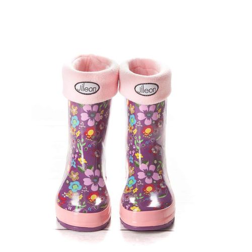 Jileon Warm and Cozy Rain Boot Liners for Boys and Girls - 2 Colors (Pink Medium)
