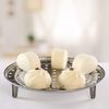 TOPINCN Stainless Steel Round Steamer - Silver (L)