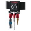 Vessel QB-10MB3R Quick Catcher 3 Row Holder with Magnet, Red