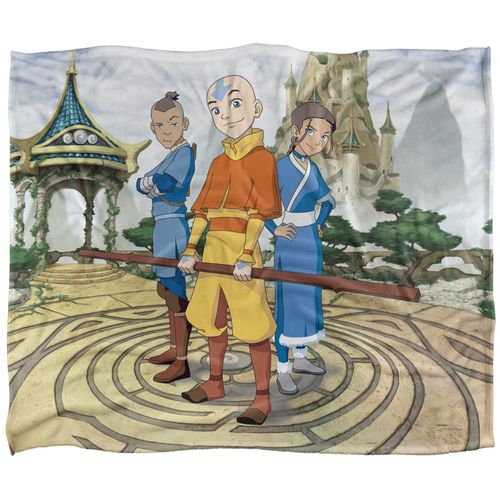 Avatar The Last Airbender Blanket, 50"x60" Cast of Characters Silky Touch Super Soft Throw Blanket