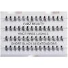 Fabz Beauty False Lashes Duralash Individual Naturals Knot- Free Eyelash Extensions Short/Medium/Long Black (Short 8mm)