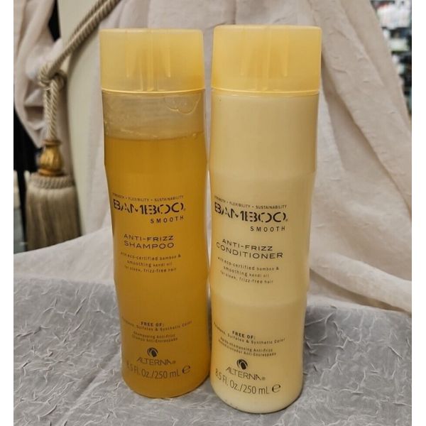 Alterna Bamboo Smooth Anti-Frizz Shampoo And Conditioner Pack (8.5 Fl Oz)