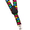 Childrens 1-5 Years Elasticated Clip on Braces/Suspenders with Elephant Design - Black