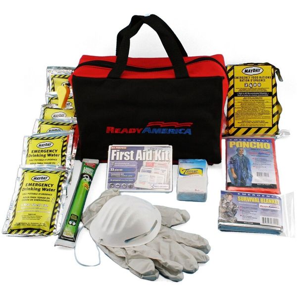 Ready America 72 Hour Emergency Kit, 1-Person, 3-Day Tote, Includes First Aid...