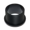 Maxmoral 2PCS Shower Drain Flange Thread Adapter 2 inch Threaded Pipe for Square Adjustable Ring Rubber Coupler Black