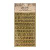 Tim Holtz Alpha Metallic Stickers, Gold