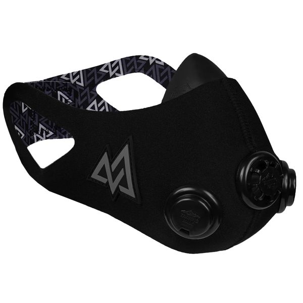 TRAININGMASK - Elevation Training Mask 2.0 - Fitness Mask, High Altitude Mask, Workout Mask, Running Mask, Breathing Mask, Endurance Mask (Medium, Black)