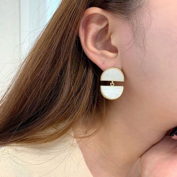 [Free Shipping] Mush Vintage Marble Acrylic Drop Earrings