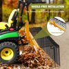 3 Point 72" Pine Straw Rake Landscape Rake for Cat0 & Cat1 Tractor Attachment