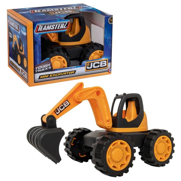 HTI JCB - Kids Toys - Construction Excavator Toy - Truck Toy - iconic Construction Vehicles - Kids' Play Figures & Vehicles - 2 Year Old Boys & Girls Plus