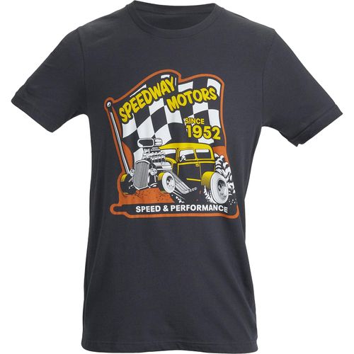 Speedway Speed and Performance Sedan Flag T-Shirt, Large