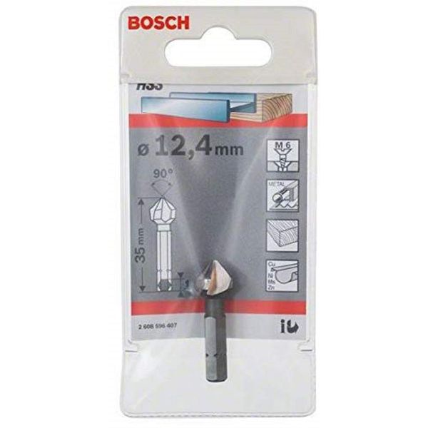 Countersink bit 12,4 mm, M 6, 35 mm, 1/4"