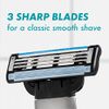 Gillette Mach3 Mens Razor with 1 Handle and 2 Razor Blade Refills