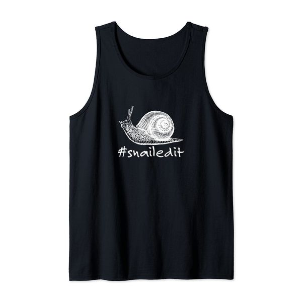Snailed It, Funny Pet Snail Malacologist Tank Top