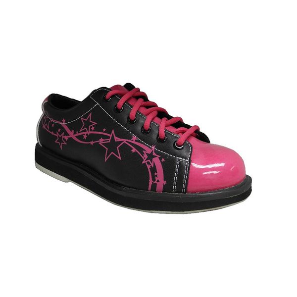 Pyramid Women's Rise Black/Hot Pink Bowling Shoes Size 5