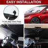 Car Windshield Sun Shade fr Tesla Model Y/3 Folding Front Window Visor Protector