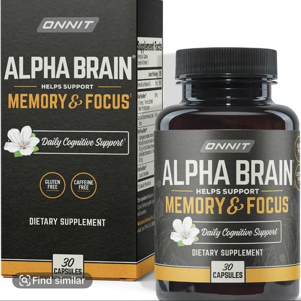 ONNIT Alpha Brain Nootropic Brain Supplement for Men & Women