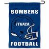 Ithaca Bombers Football Helmet Garden Flag