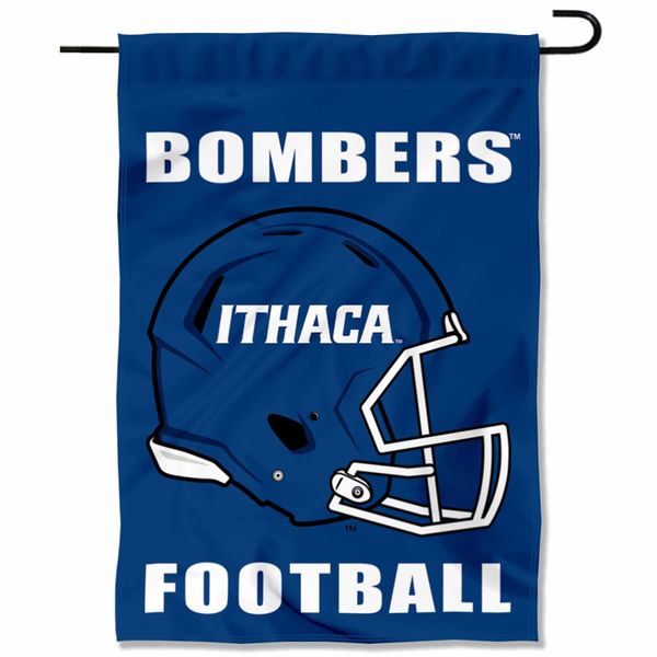 Ithaca Bombers Football Helmet Garden Flag