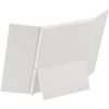 Yamamura Y-1003 Three-Sided Stand Mirror, White, 6.0 x 4.8 x 0.5 inches (15.3 x 12.1 x 1.2 cm)