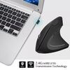 Ergonomic Optical Vertical Mouse 6 Keys USB Wireless Mice 2.4GHz 1600DPI for PC