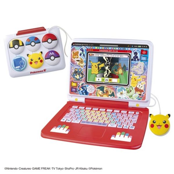 Pocket Monsters, Pokemon Pika Academy, Pokemon Get PC EX (Extreme), latest electronic toys, AI learning, PC, programming, LCD, educational toys, popular, elementary school, elementary school students, advanced, friendly, easy, education, study, learning, 