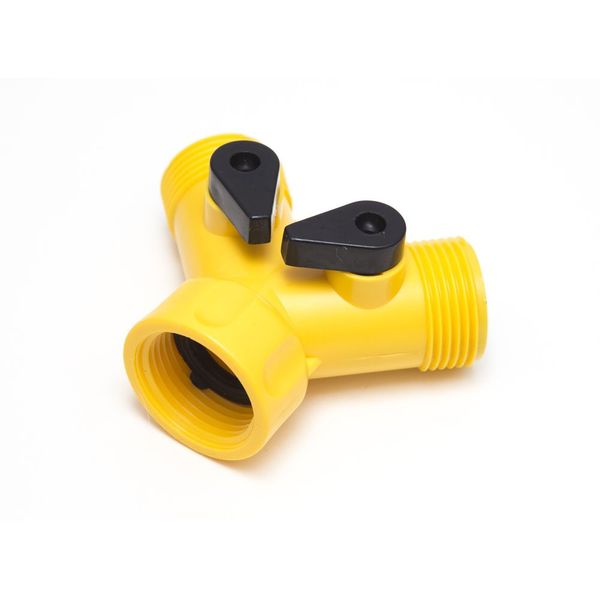 Screw ON FIX Hose Connector 2 Way Splitter 2 OUTLETS 1 Inlet
