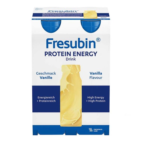 Fresenius Kabi Fresubin Protein Energy Drink Vanille Trinkflasche, 4 x 200 ml, 1er Pack (1 x 1 kg)