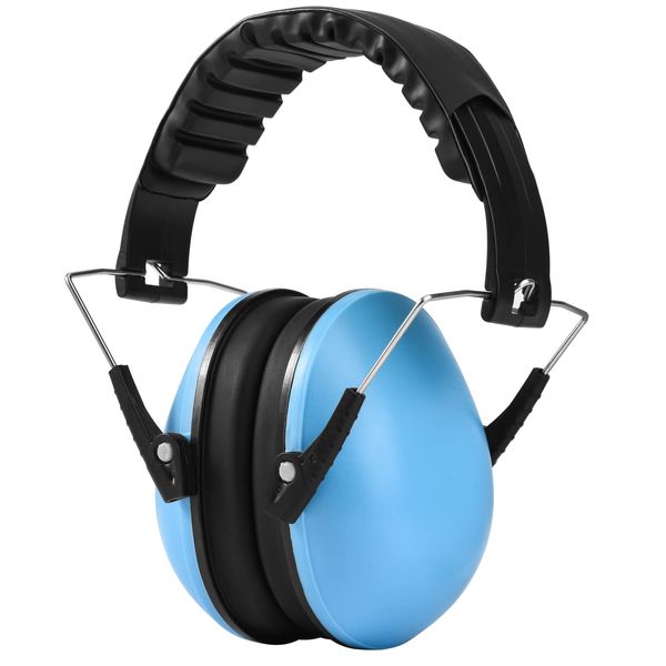 Ckbuity Kids Ear Defenders Children, Ear Defenders for Baby Kids Autism 6-12 Months, Noise Cancelling Headphones Protectors, NRR 21dB Ear Protection Earmuffs for Children, Toddlers and Baby (Blue)