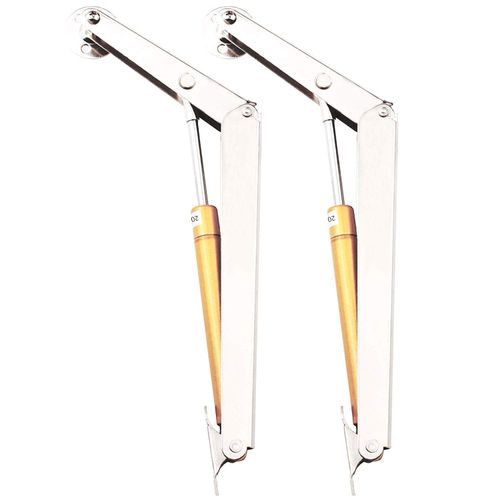 Lid Support Hinge, Tiberham 200N Heavy Duty Gas Spring Lid Stay Hinge Buffer Damper, Tatami Supports Gas Strut Hydraulic Rod for Kitchen Cabinet Door Cupboard Toy Box Pneumatic Stop Support