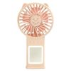 Small Fan with LED & Mirror Pink
